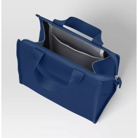 Deal Worthy Insulated Blue. Lunch Bag 8 1/4" x H 8"W X 4 "D s23 - Picture 3 of 4